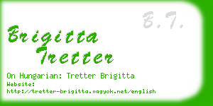 brigitta tretter business card